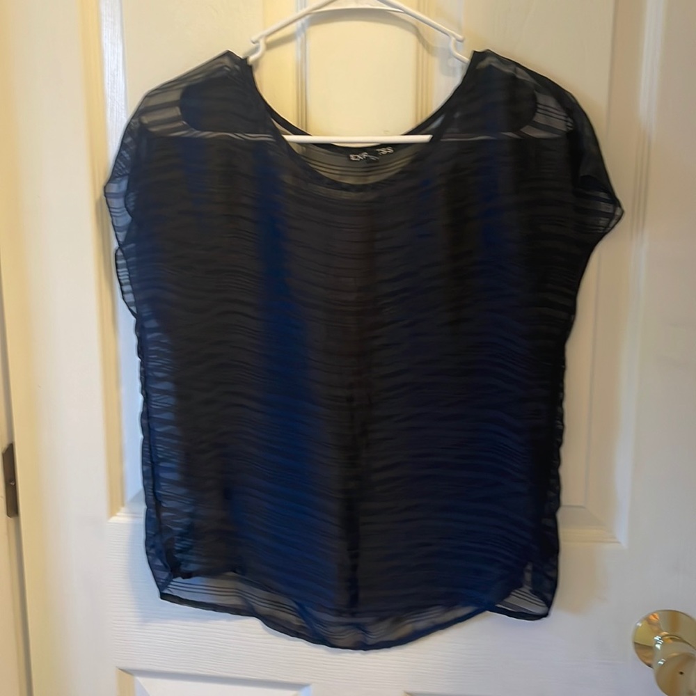 Sheer Express Top- perfect over a cami! Size Small!